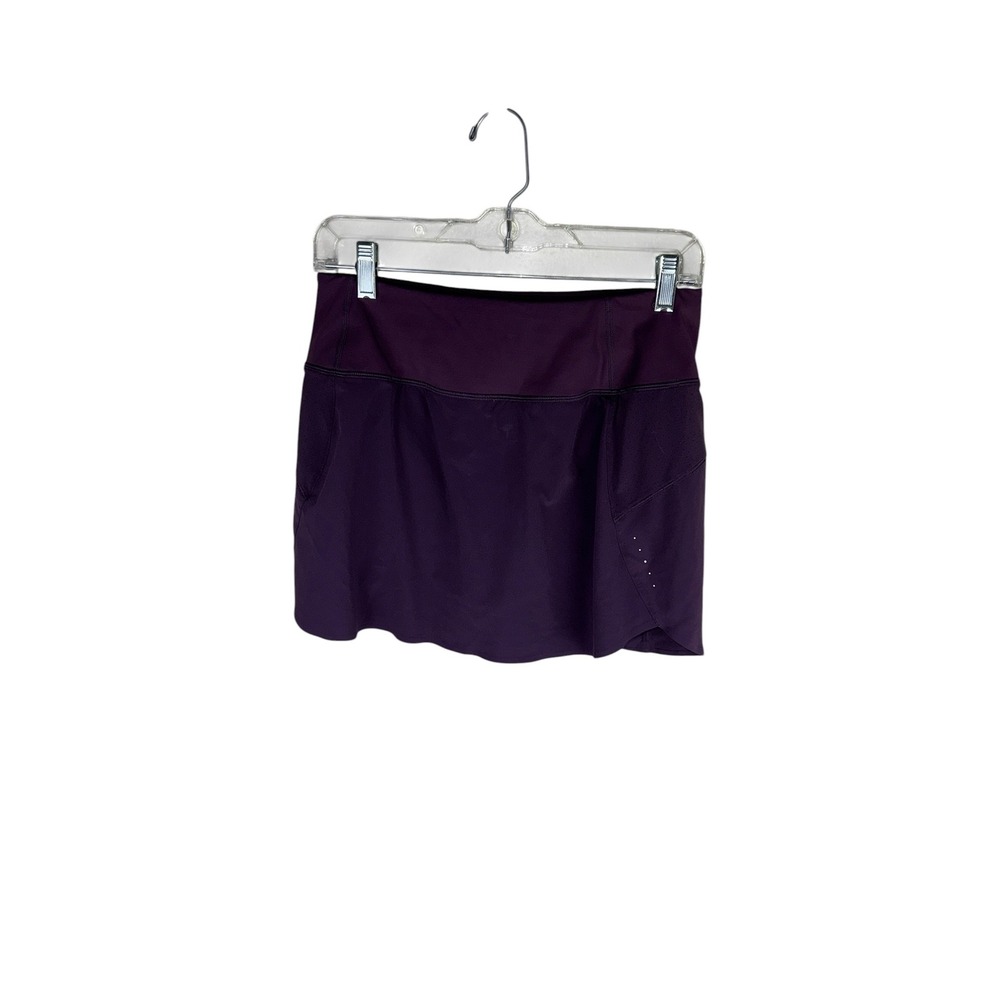 Athleta Run With It Skort Purple Athletic Skirt with Pockets S Purple